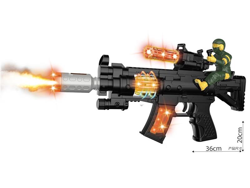 ELECTRIC GUN WITH LIGHT AND SOUND